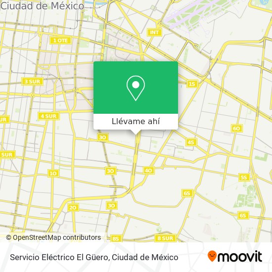 Mapa de Servicio Eléctrico El Güero