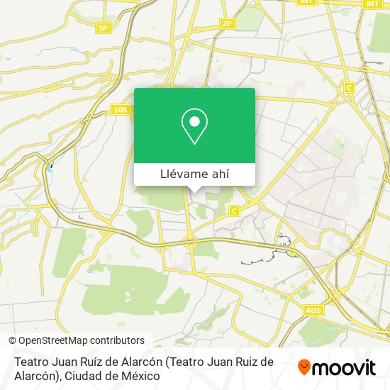 Mapa de Teatro Juan Ruíz de Alarcón