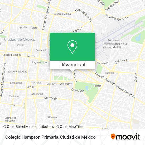 Mapa de Colegio Hampton Primaria