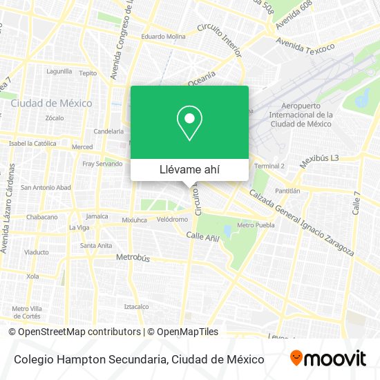 Mapa de Colegio Hampton Secundaria