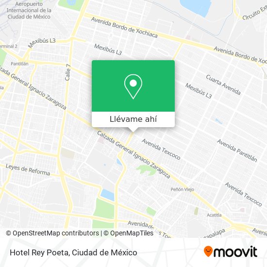 Mapa de Hotel Rey Poeta