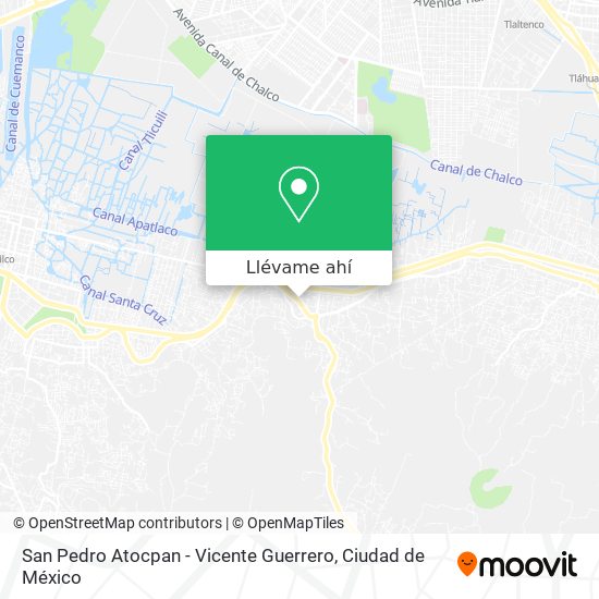 Mapa de San Pedro Atocpan - Vicente Guerrero
