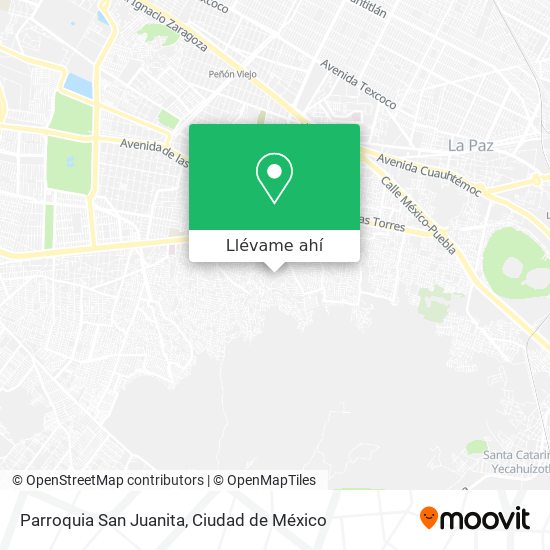 Mapa de Parroquia San Juanita