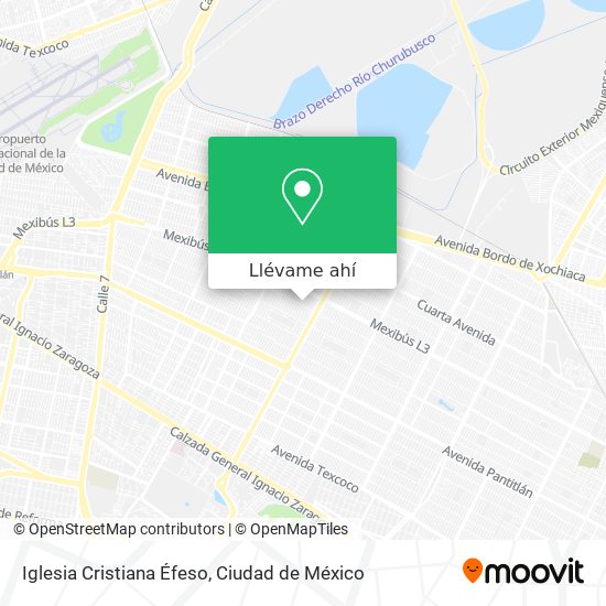 Mapa de Iglesia Cristiana Éfeso