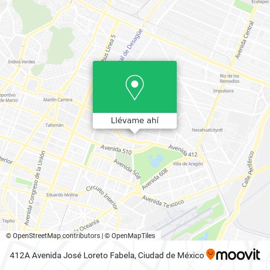 Mapa de 412A Avenida José Loreto Fabela