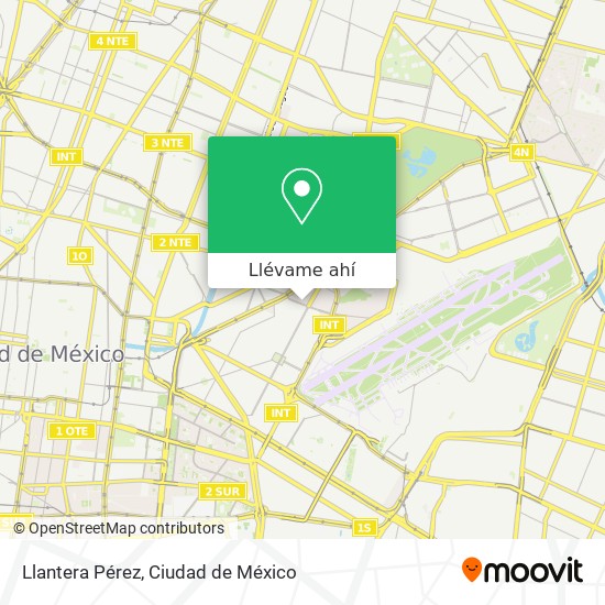 Mapa de Llantera Pérez