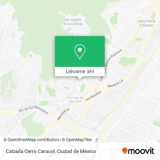 Mapa de Calzada Cerro Caracol