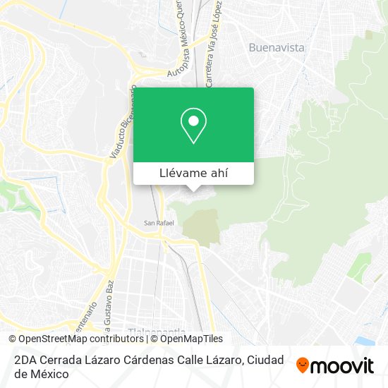 Mapa de 2DA Cerrada Lázaro Cárdenas Calle Lázaro