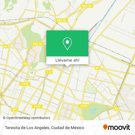 Mapa de Teresita de Los Angeles