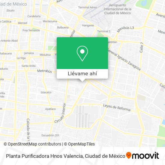 Mapa de Planta Purificadora Hnos Valencia