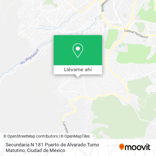 Mapa de Secundaria N 181 Puerto de Alvarado Turno Matutino