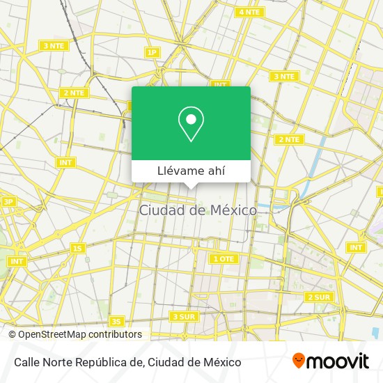 Mapa de Calle Norte República de