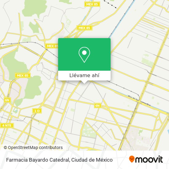 Mapa de Farmacia Bayardo Catedral