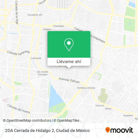 Mapa de 2DA Cerrada de Hidalgo 2