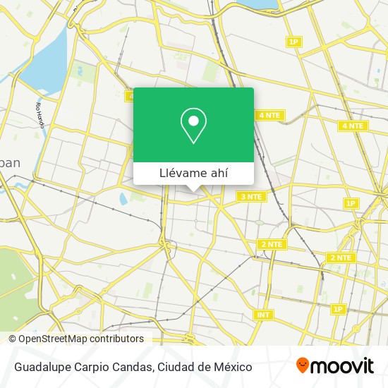 Mapa de Guadalupe Carpio Candas