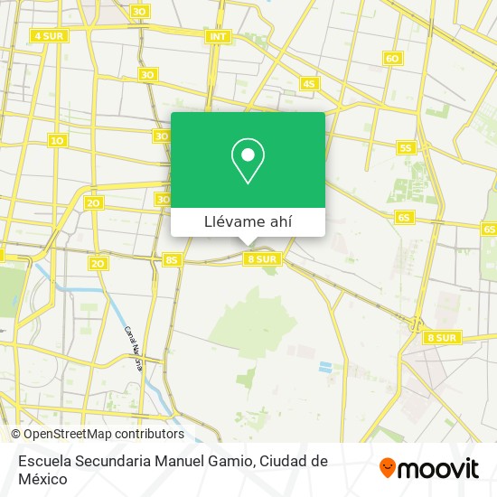 Mapa de Escuela Secundaria Manuel Gamio