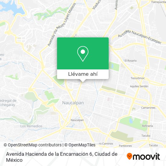 Mapa de Avenida Hacienda de la Encarnación 6