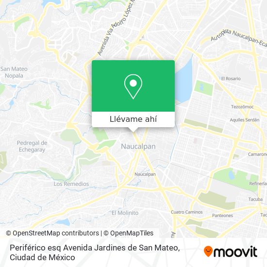 Cómo llegar a Periférico esq Avenida Jardines de San Mateo en Atizapán De  Zaragoza en Autobús o Metro?