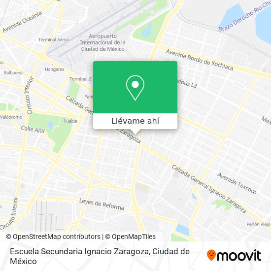 Mapa de Escuela Secundaria Ignacio Zaragoza