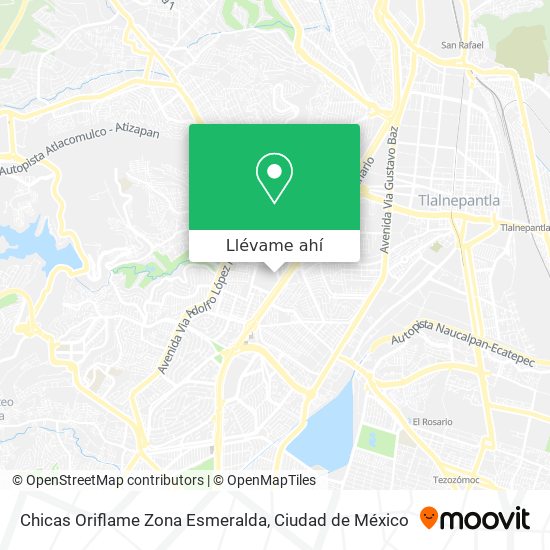 Mapa de Chicas Oriflame Zona Esmeralda