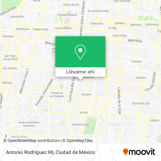 Mapa de Antonio Rodríguez 98