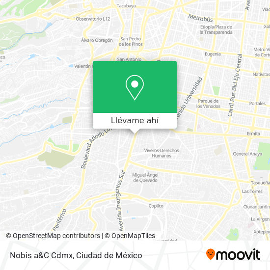 Mapa de Nobis a&C Cdmx