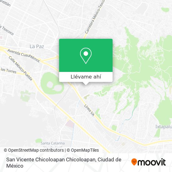 Mapa de San Vicente Chicoloapan Chicoloapan