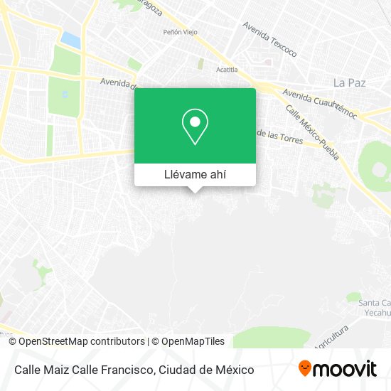 Mapa de Calle Maiz Calle Francisco