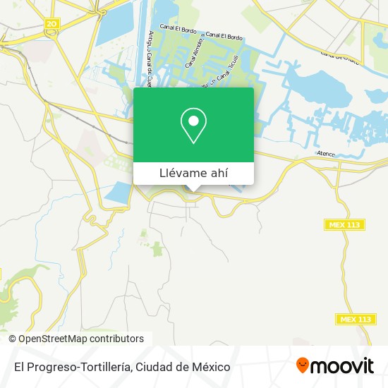 Mapa de El Progreso-Tortillería