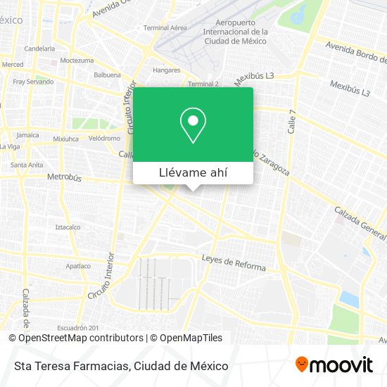 Mapa de Sta Teresa Farmacias