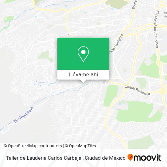 Mapa de Taller de Lauderia Carlos Carbajal