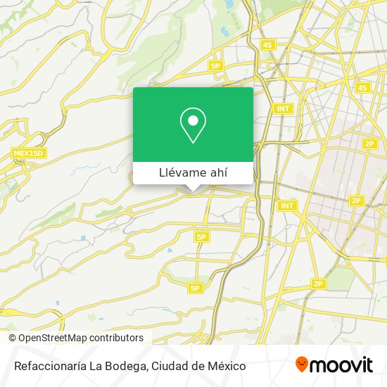 Mapa de Refaccionaría La Bodega