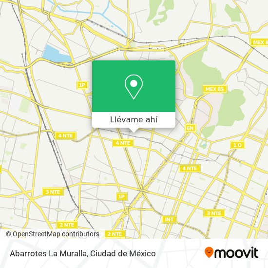 Mapa de Abarrotes La Muralla