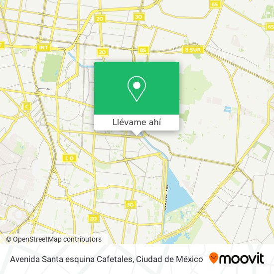 Mapa de Avenida Santa esquina Cafetales
