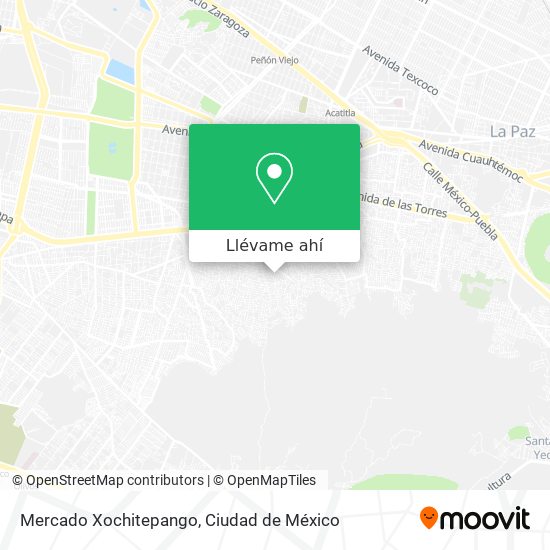 Mapa de Mercado Xochitepango