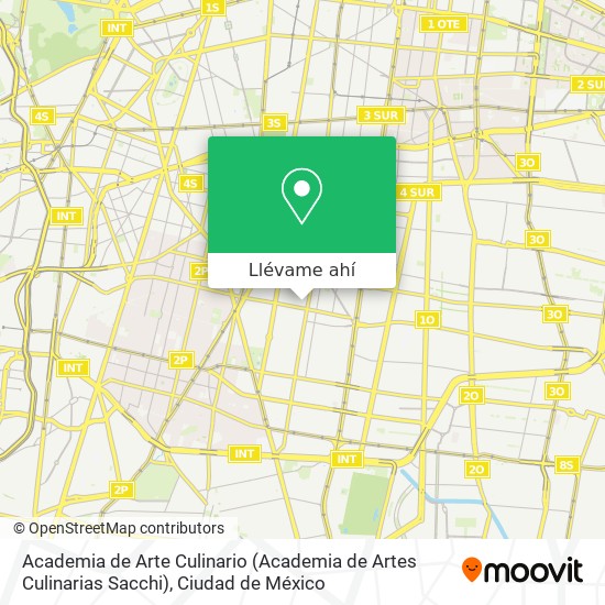 Mapa de Academia de Arte Culinario (Academia de Artes Culinarias Sacchi)