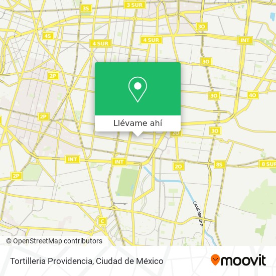Mapa de Tortilleria Providencia