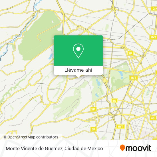 Mapa de Monte Vicente de Güemez