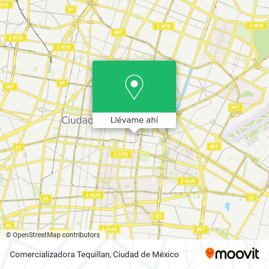 Mapa de Comercializadora Tequillan