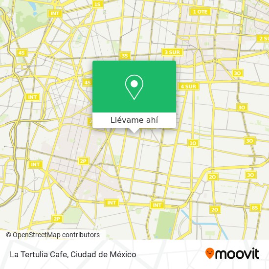 Mapa de La Tertulia Cafe