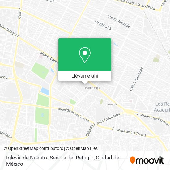 Mapa de Iglesia de Nuestra Señora del Refugio