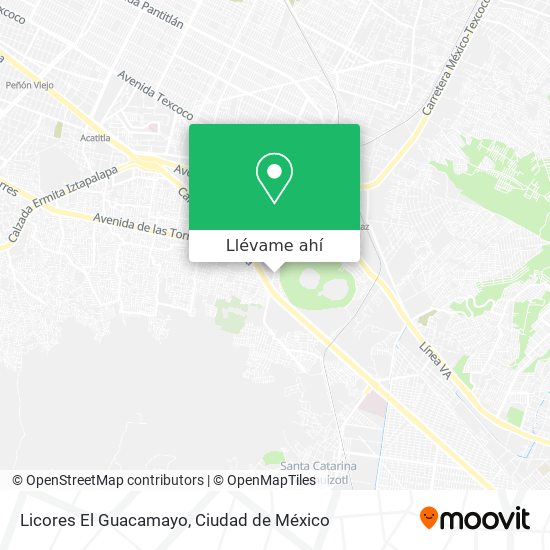 Mapa de Licores El Guacamayo