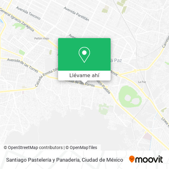 Mapa de Santiago Pastelería y Panadería