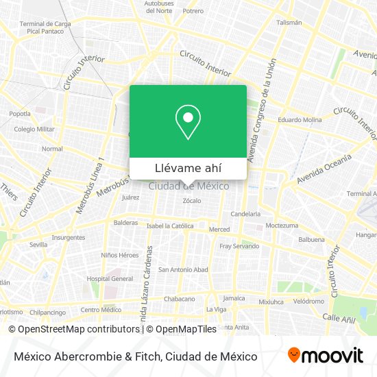 Mapa de México Abercrombie & Fitch