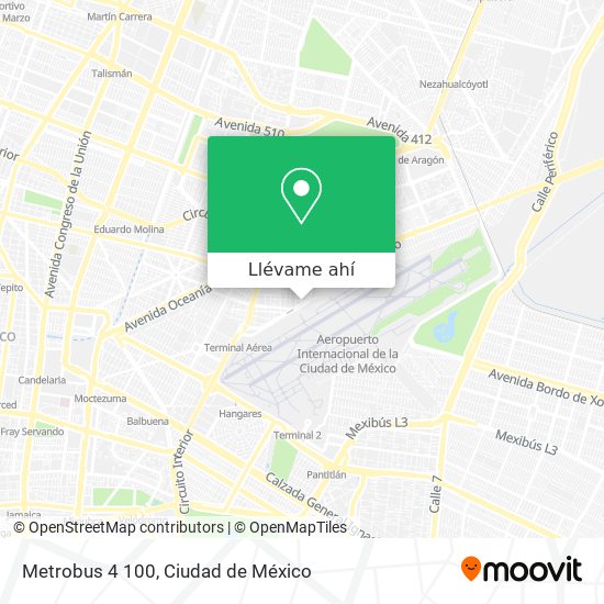 Mapa de Metrobus 4 100