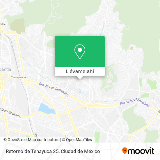 Mapa de Retorno de Tenayuca 25