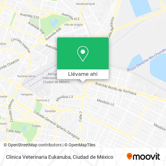 Mapa de Clinica Veterinaria Eukanuba