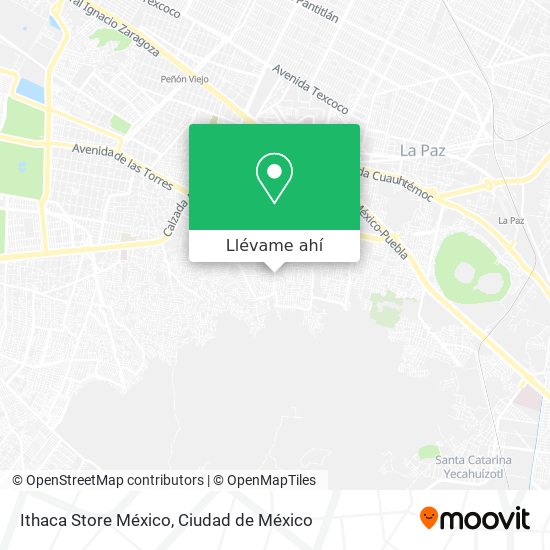 Mapa de Ithaca Store México