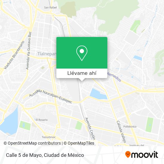 Mapa de Calle 5 de Mayo