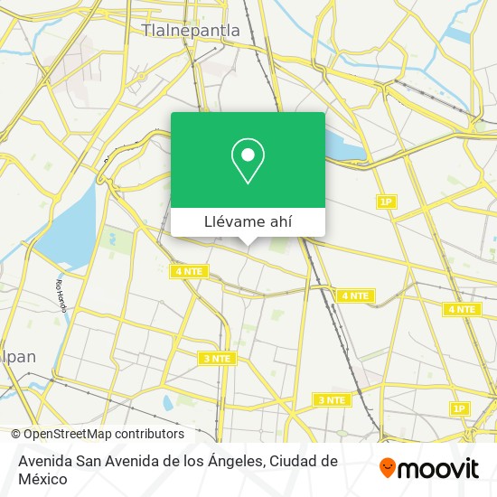 Mapa de Avenida San Avenida de los Ángeles